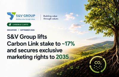 S&V Group Expands Carbon Link Stake to ~17%, Securing Rights Over 20M+ ACCUs